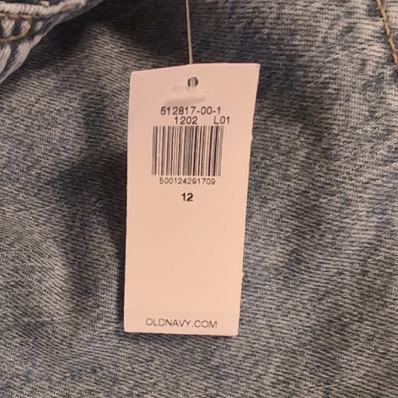 TWO pairs old navy jeans 12 wide leg NWT - Picture 3 of 5